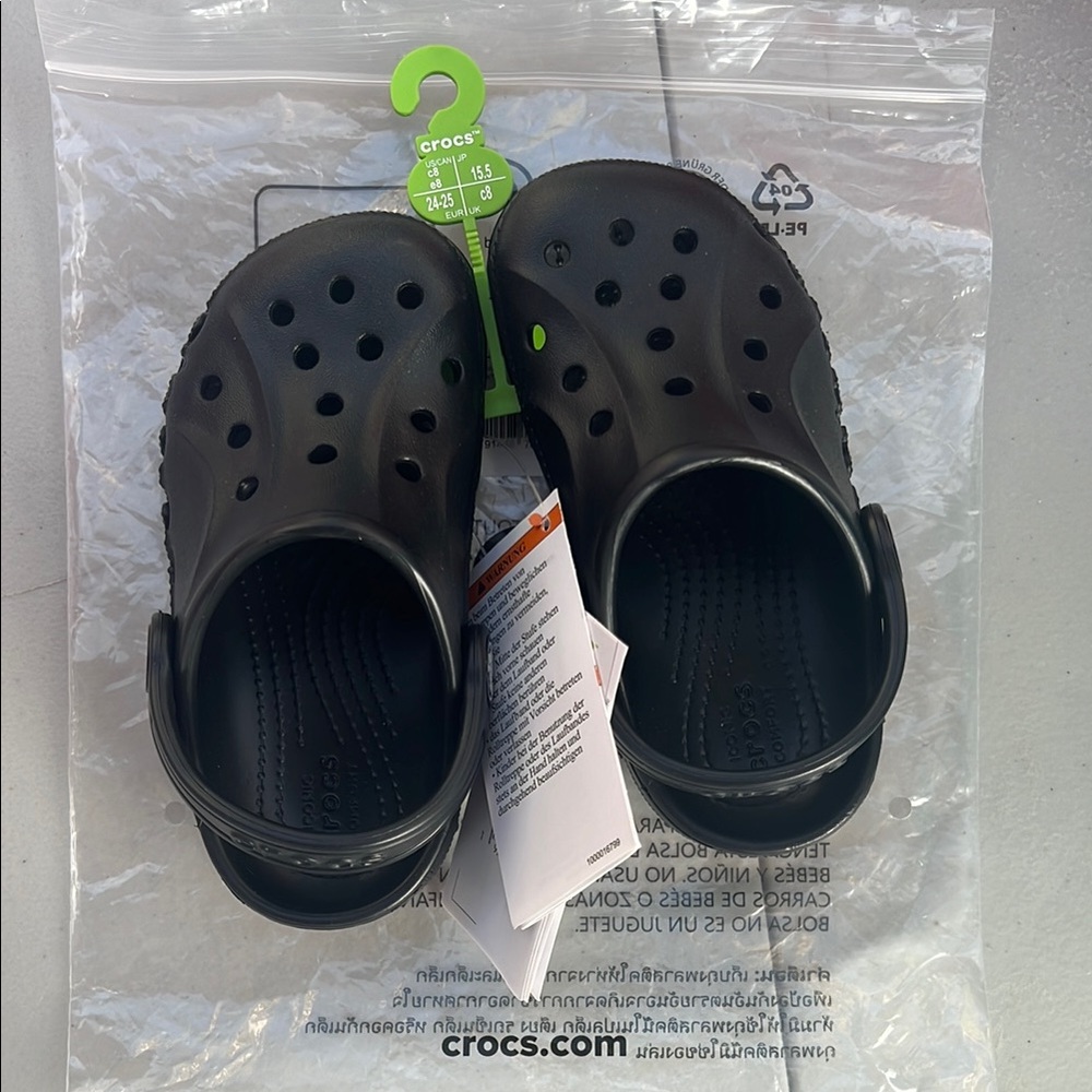 CROCS Black Sandals & Flip Flops